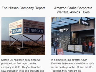 Corporate Welfare Watch produces a monthly newsletter.