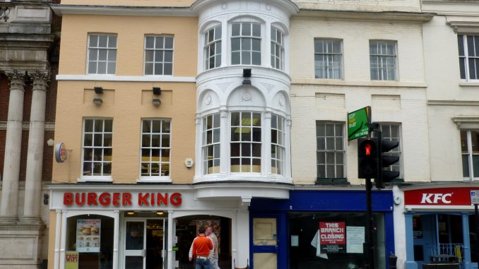 A closed shop on the high street is indicative of Amazon UK's impact on brick-and-mortar retailers.